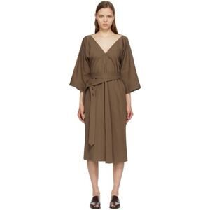 SOLD NWT Lemaire Vareuse Dress In Hazelnut Brown - 34
